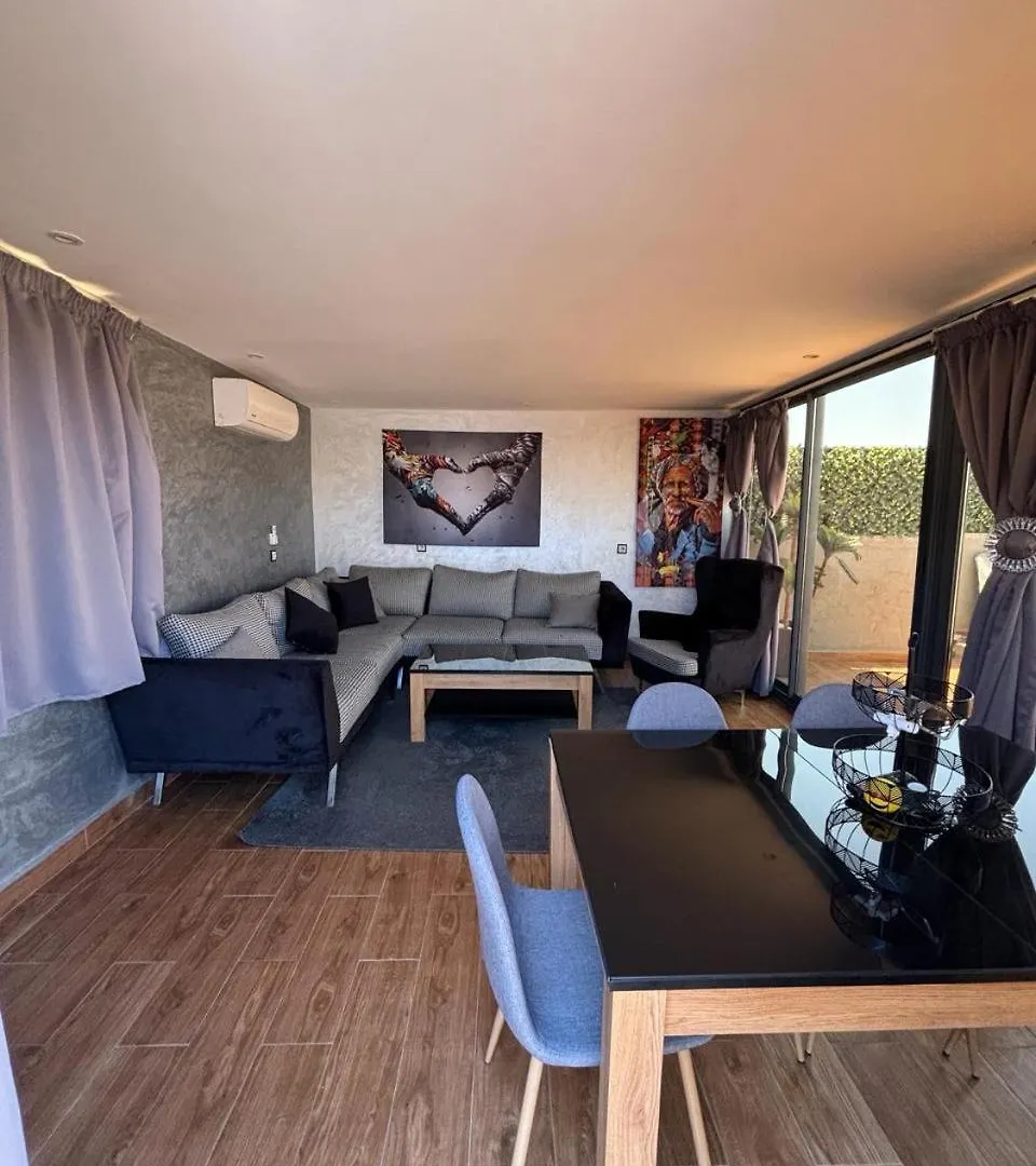 Lägenhet Appartement Luxueux Au Rooftop A Gueliz Marrakesh