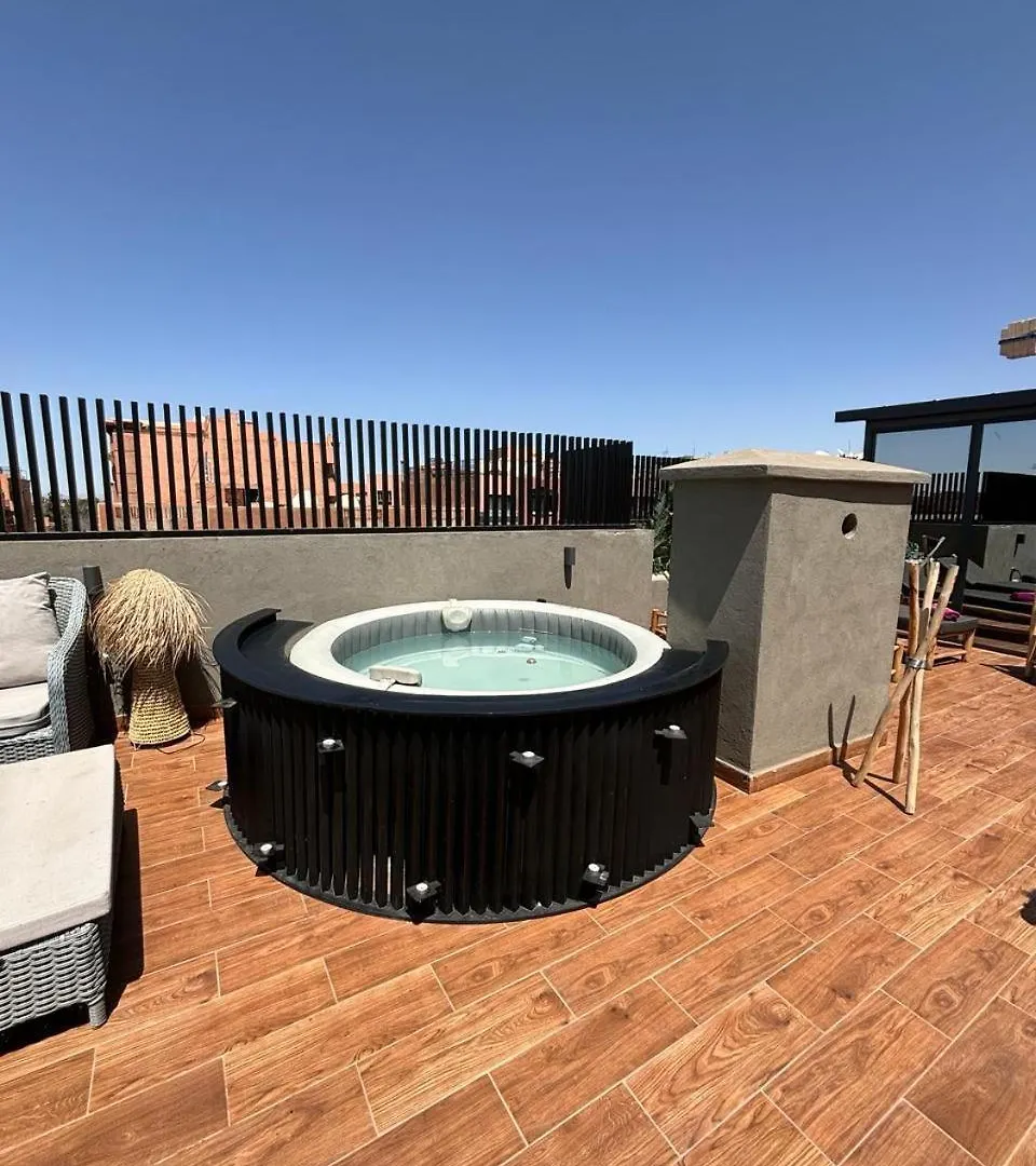 Lägenhet Appartement Luxueux Au Rooftop A Gueliz Marrakesh